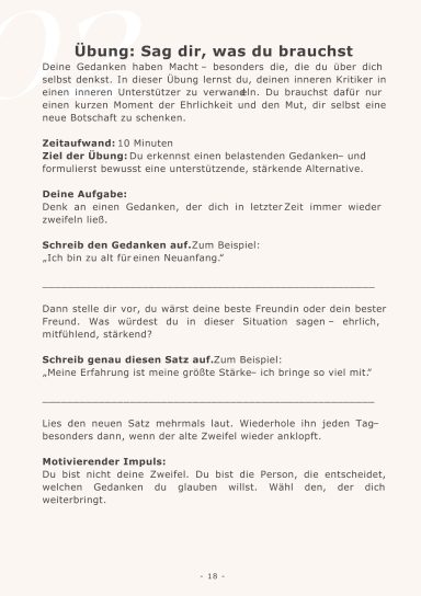Ein Textdokument, das Anweisungen und Empfehlungen enthält.